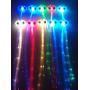 RioRand LED Fiber Optic Lights Up Hair Alternating Multicolor Flash Barrette 10 Piece Clip Braid for New Years Eve Party, 6.4 Ounce
