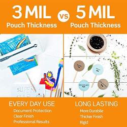 Scotch Thermal Laminating Pouches, 5 Mil Thick for Extra Protection, 2.32 x 3.70-Inches, Business Card Size, 100-Count - 1 Pack