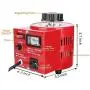 Beleeb Voltage Transformer 5 Amp Auto AC Variable Voltage Regulator ,500VAC Max,120VAC Input, 0-120V/130VAC Output