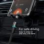 NetDot 12th Generation 3 in 1 Magnetic Fast Charging Cable Data Line Nylon Braided Compatible with Micro USB Type-C Android Smartphones and i-Products(1ft / 3 Pack Black)