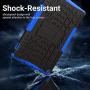 ROISKIN Amazon Fire 10 Tablet Case (2019/2017 Released 9th/7th Generation), [Kickstand Feature] Dual Layer Heavy Duty Shockproof Impact Resistance Protective Case for All-New Kindle Fire HD 10,Blue