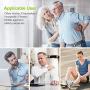 AUVON Rechargeable TENS Unit Muscle Stimulator, 3rd Gen 16 Modes TENS Machine with 8pcs 2''x2'' Premium Electrode Pads (American Gel) for Pain Relief