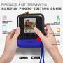 Polaroid WiFi Wireless 3x4 Portable Mobile Photo Printer (Blue) with LCD Touch Screen, Compatible w/ iOS & Android