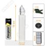 NYS 10 Pieces LED Christmas Candle,Christmas Tree LED Candles,Holiday Lighting, Christmas Tree Decorations, Christmas Lights, Multifunction Electronic Candle, Warm White Light, Including Controller