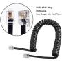 Telephone Handset Cord Detangler, 1 Pack 360 Degree Rotating/Anti-Tangle Landline Cable and 1 Pack Telephone Handset Cord 8.5 Foot Uncoiled (2 Foot Coiled)