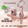 Imguardz Charging Stand Compatible with Magsafe Charger Apple Watch AirPods/Pro iPhone 12/Pro/Max/Mini, Upgraded Charging Station Holder Desk Dock Base Mount for Multiple Devices -Rose Gold