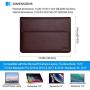 ProCase Surface Laptop 2017 / Surface Book MacBook Pro 13 Case Sleeve, Protective Sleeve Cover for 13'' MacBook Pro 2018 2017 2016 / Pro Retina/MacBook Air 13.3'' / Surface Book Tablet Laptop -Brown