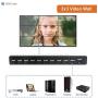 HDMI 3X3 Video Wall Controller from J-Tech Digital Supports 1080P with 13+ Display Modes, IR and RS232 Control from