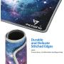 VicTsing Gaming Mouse Pad with Stitched Edges, Premium-Textured Mouse Mat Pad, Non-Slip Rubber Base Mousepad for Laptop, Computer & PC, 10.2×8.3×0.08 inches, Galaxy