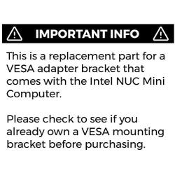 HumanCentric VESA Mounting Kit Compatible with Intel NUC | VESA Adapter Bracket to Attach NUC Mini PC Computer to The Back of a Monitor