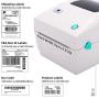 Phomemo PM-201 Shipping Label Printer 4x6 Thermal Label Printer Shipping Label Maker Machine Compatible with Mac and Windows - White