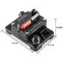 ANJOSHI 100A 30A-250A Manual Reset Circuit Breaker Car Bus Truck Caravan Boat RV Vehicle Marine Inline Stereo Audio Panel Mounting Replacement Fuse Protector for Overload Protection