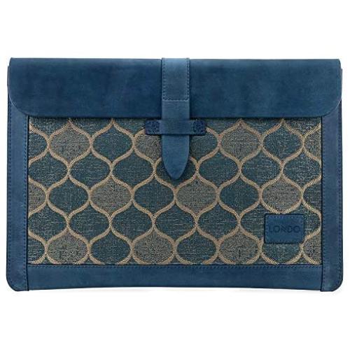 Londo Genuine Leather Sleeve Bag for MacBook Pro & Air - 13 Inch, Blue