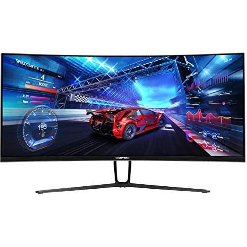 Sceptre 35 Inch Curved UltraWide 21: 9 LED Creative Monitor QHD 3440x1440 Frameless AMD Freesync HDMI DisplayPort Up to 100Hz, Machine Black 2020 (C355W-3440UN)