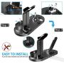 OLEBR 3 in 1 Charging Stand Compatible with iWatch Series 6/SE/5/4/3/2/1, AirPods Pro and iPhone Series 12/11 Series/Xs/X Max/XR/X/8/ 8P/7/7P/6S/6S Plus(Original Charger & Cables Required) Black