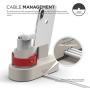 elago 3 in 1 Apple Charging Station Compatible with Apple Watch Series 6/SE/5/4/3/2/1, Apple AirPods 2/1, iPhone 11 and All iPhone Models [Original Cables Required] (Classic White)