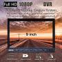 Backup Camera System, DOUXURY 4 Split Screen 9 Quad View Display HD 1080P Monitor with DVR Recording Function, IP69 Waterproof Night Vision Camera x 4 for Truck Trailer Heavy Box Truck RV Camper Bus