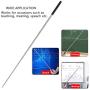 Telescopic Pointer Stick with Hand Lanyard, Teacher Pointer for Classroom, Presentation Pointers for teachers, Hand Pointer Extendable Pointer Stick Retractable Pointer Pen Whiteboard Pointer(2 Black)