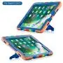 iPad Case 9.7 inch for 2017 iPad 5th Generation Case /2018 iPad 6th Generation Case/ 2016 iPad Pro Case / iPad Air 2 Case, Heavy Duty Shockproof Silicone Protect Case - Ice/Blue