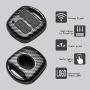 TANGSEN Key Fob Case Carbon Fiber Pattern Plastic Black Silicone Cover for Toyota Land Cruiser FJ Cruiser Lexus Es300 Ls430 Lx470 Rx300 Rx330 Rx350 Rx400h 3 Button Keyless Entry Remote