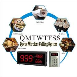 SHIHUI 3 Number Big Display Voice Number Call Host Number Keypad Caller Queue Wireless Calling System Number Call 999-Channel for Restaurant Hospital Fast Food Shop Kitchen Call