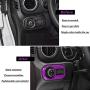 Front Light ABS Decor Cover Trim Interior Accessories Headlight Switch Button Trim for Jeep Wrangler JL JLU Gladiator JT 2018-2021 (Purple)