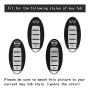 TANGSEN Smart Key Fob Case Green to Purple Optically Variable Cover for INFINITI JX35 Q50 Q60 QX56 QX60 QX80 for NISSAN ALTIMA ARMADA MAXIMA MURANO PATHFINDER ROGUE 5 Button Keyless Entry Remote