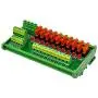 Electronics-Salon DIN Rail Mount 10 Position Power Distribution Fuse Module Board, for AC/DC 5~32V