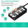 [Updated Version] 3-Socket Cigarette Lighter Splitter,120W 12V/24V Car Power DC Outlet Adapter with 6.8A 4 USB Charging Ports Car Charger