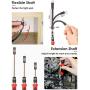 STREBITO Precision Screwdriver Sets 124 in 1 Magnetic Repair Kit with 110 Bits Electronics Tool Kit for Computer, PC, iPhone, Laptop, Cell Phone, MacBook, PS4, Nintendo, Xbox, Game Controller(Red)
