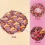Mea Tira Mildew-Proof, Waterproof, Smooth Fabric Bath Cap, Extra Large And Suitable For All Hairstyles, Elastic Shrink Hem -Pack Of 4 PCs,(Style Flowers And Fashionable Plaid)