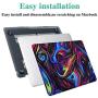Funut Laptop Case for MacBook Pro 15 inch 2019 2018 2017 2016 Release A1990/A1707, Rubberized Plastic Hard Shell Case and Keyboard Cover for Apple MacBook Pro 15'' Touch Bar and Touch ID,Creative