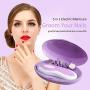 Electric Pedicure & Manicure Set Portable Nail Care Tool Box with 5 PCS Attachment for Grooming of Hands & Feet ZLiME (Purple)