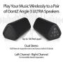 OontZ Angle 3 Ultra (4th Gen) Waterproof 5.0 Bluetooth Speaker, Two Speaker Edition, 14 Watts, Hi-Quality Sound & Bass, 100 Ft Wireless Range, Bluetooth Speakers by Cambridge SoundWorks (Black)