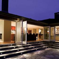 WAC Lighting 4011-30SS WAC Step & Wall 5'' LEDme 12V Rectangle Step and Wall Light 3000K Soft White, Cast Stainless Steel