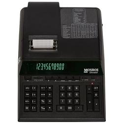 Monroe Calculator UltimateX Printing Calculator/Adding Machine with Tape, 10-Key, Reprinting and Editing Capabilities for Desk in Black