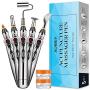 Aobbiy 5-in-1 Electronic Acupuncture Pen, Meridian Energy Pen for Pain Relief. Pain Relief Therapy, Electric Meridians Acupuncture Machine, 1 x AA Battery Needed(Not Included)
