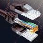 Ethernet Cable, 50 Feet. Cat 6 High Speed LAN Network, Internet Cord RJ45. 150Ft Cat6, Brown, Cables Pure Copper, UL