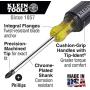 Klein Tools 85074 Screwdriver Set, 6-Piece Screwdriver Kit with All Purpose Flathead Screwdrivers (3) and Phillips Screwdrivers (3)