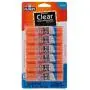 Elmers Clear Glue Sticks, Washable, 0.28 Ounce Glue Sticks for Kids | School Supplies | Scrapbooking Supplies | Vision Board Supplies, 6 Count