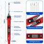 Soldering Iron Kit Electronics, Upgraded 80W LCD Digital Portable Adjustable Temperature Soldering Gun 356-896℉(180-480℃),Thermostatic Design,18pcs Soldering Iron and Solder Kit [110V, US Plug]