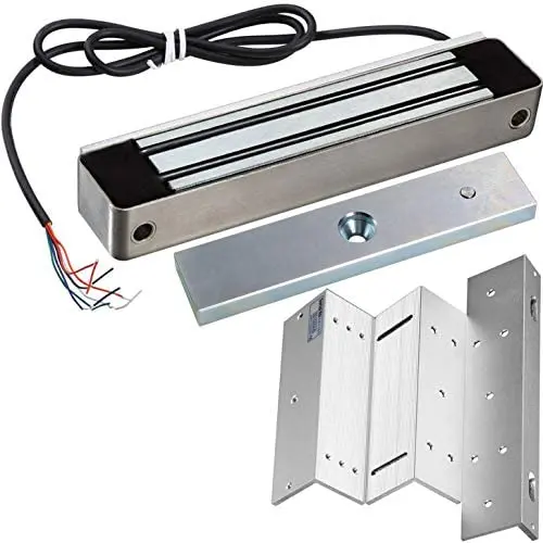 UHPPOTE 600lb Holding Force Outdoor Electric Magnetic Gate Lock with Mount Bracket for Inswinging Door UHPPOTE 600lb Holding Force Outdoor Electric Magnetic Gate Lock with Mount Bracket for Inswinging Door