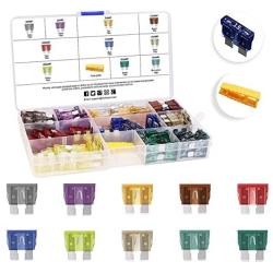 MulWark 120pc Assorted Standard Auto Car Truck Blade Fuses Set-2A 3A 5A 7.5A 10A 15A 20A 25A 30A 35A-ATC/APR/ATO/ATS Automotive Spare Replacement Fuse Assortment Kit for Boat,Marine,RV,SUV,Trike
