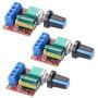 CHENBO 3pcs 5A DC Motor Speed Controller Module Adjustable Speed Regulator Control Governor Switch with LED Dimmer,90W