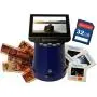Wolverine Titan 8-in-1 20MP High Resolution Film to Digital Converter with 4.3'' Screen and HDMI Output, Worldwide Voltage 110V/240V AC Adapter & 32GB SD Card (Bundle) (Blue)