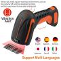 Tera Fully Upgraded Industrial Wireless Barcode Scanner 1D 2D QR Code Reader Bluetooth 2.4G Wireless 2200mAh Built-in Battery Extreme Drop Resistance for Windows Mac Android iOS