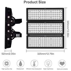 Viugreum 10 Pack 300W LED Flood Lights Outdoor, 30000 Lumen, 1800W Equivalent Daylight White 6000K 60° Beam Angle LED Spot Light, IP67 Waterproof Security Long Distance Work Lighting