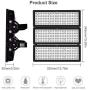 Viugreum 10 Pack 300W LED Flood Lights Outdoor, 30000 Lumen, 1800W Equivalent Daylight White 6000K 60° Beam Angle LED Spot Light, IP67 Waterproof Security Long Distance Work Lighting