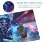 Timor Professional Gaming Mouse Pad, Custom Design Stitched Edges Waterproof Non-Slip Rubber Base Mousepad Great for Laptop, Computer & PC (90x40 shiziA10)