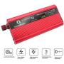 LVYUAN Power Inverter 1200W/2000W(Peak) DC to AC 12V to 110V Car Inverter DC 12V Inverter with 3.1A USB Car Adapter with Battery Clips